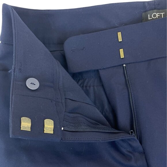 Loft Womens Navy Straight-Leg Dress Pants Size 8 - New - Picture 5 of 11